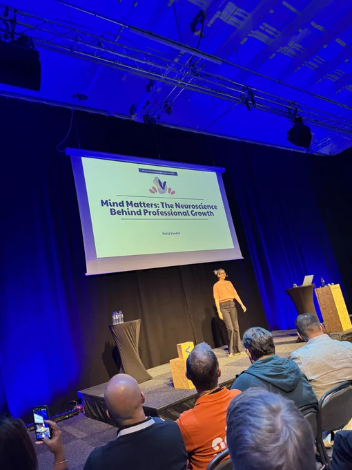 Maria Sundell on the DevSum keynote stage