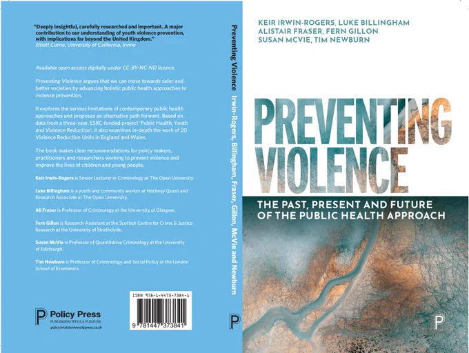 Book cover for Preventing Violence: The Past, Present and Future of the Public Health Approach. 
