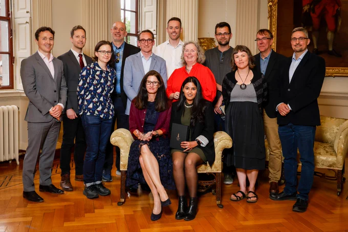 An image of all awardees at Trinity Teaching Awards 2025