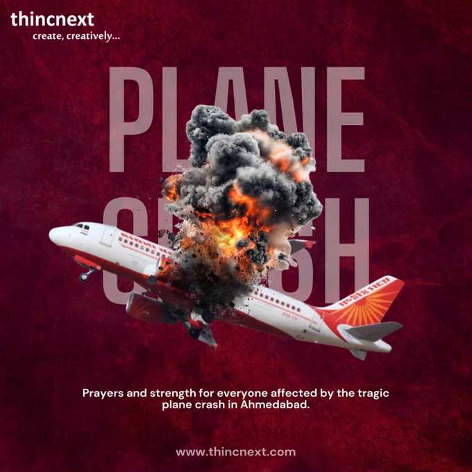 Prayers and strength for everyone affected by the tragic plane crash in Ahmedabad.
.
.
.
#ahmedabad #planecrash #ahmedabadplanecrash #plane #crash #planecrash #india #airindia  #thincnextdigital #thincnext