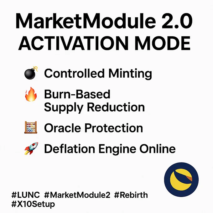 #MarketModule2 #LUNC #SolidBuild #QuestionsForDevs #CommunityMomentum