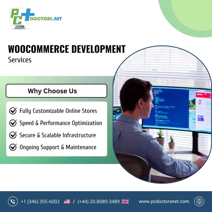 WooCommerce isn’t just an e-commerce platform—it’s a powerful, customizable sales machine when developed, optimized, and structured properly. PC Doctors NET specializes in WooCommerce development, crafting high-converting, fast-loading, mobile-ready online stores that drive real revenue growth. From SEO optimization to AI-driven product recommendations, we ensure businesses maximize sales while maintaining security and scalability. Don’t just sell—DOMINATE! Visit pcdoctorsnet.com or call  1 (346) 355-6002 for expert WooCommerce solutions.