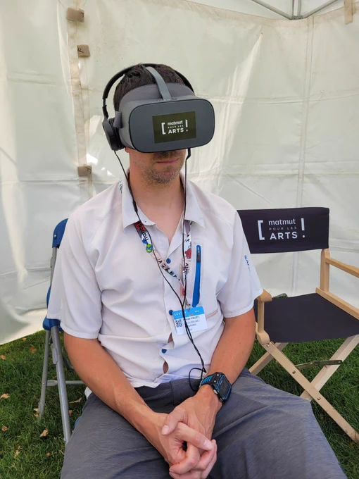 Expérience cinématographique sensorielle avec la matmut pour les arts 