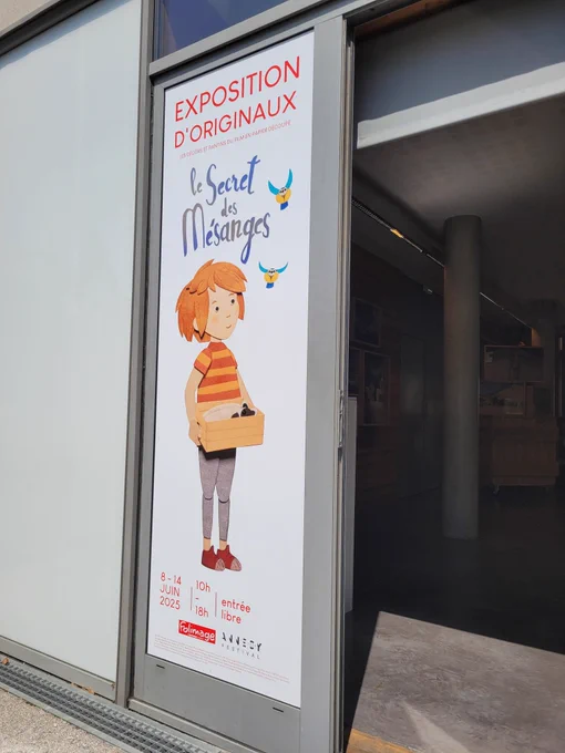 Exposition des originaux du film en papier le SECRET DES MESANGES