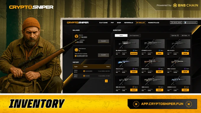 CryptoSniper Inventory