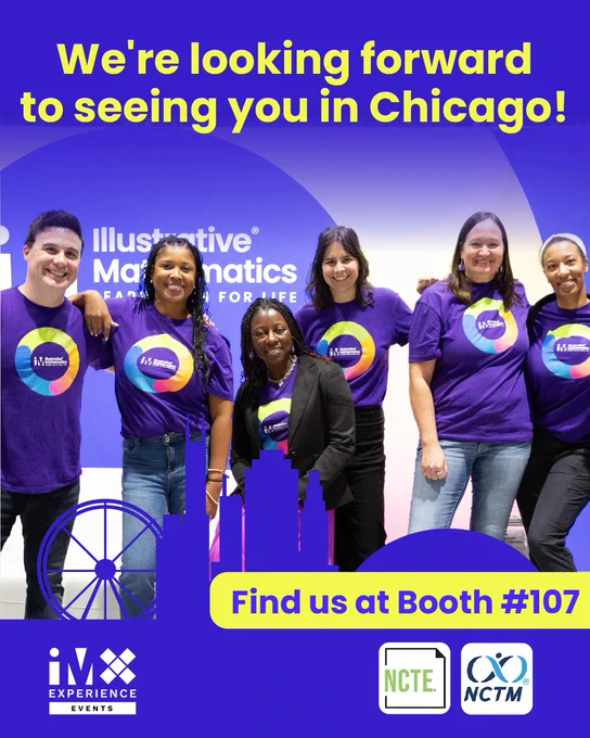 🚨 It’s almost go time!
#LitMath2025 kicks off next week, and we are ready.

📍 Visit IM at BOOTH #107 to chat math, pick up free resources, and explore the power of problem-based learning.

We can’t wait to meet you in Chicago!
🔗 Learn more: knowim.org/events 

#IMxEvents 