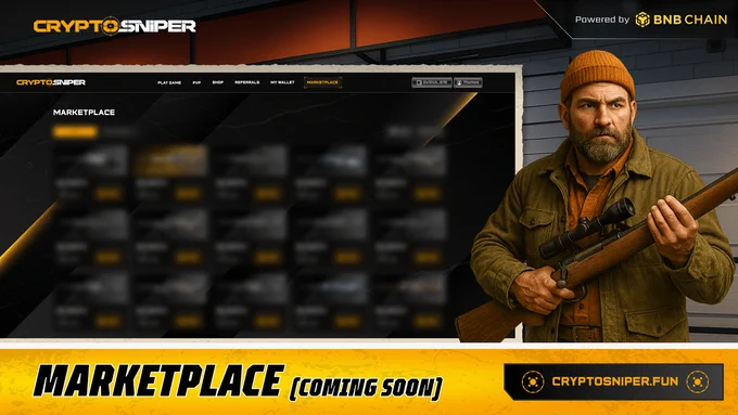 CryptoSniper's Marketplace Coming Soon
