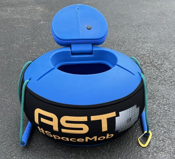 A floating cooler that is made in the USA from https://muddiez.com/ with a custom #SpaceMob wrap. 