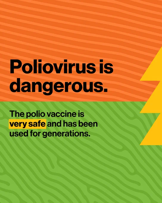 Polio virus is dangerous. The polio vaccine is very safe and has been used for generations.


