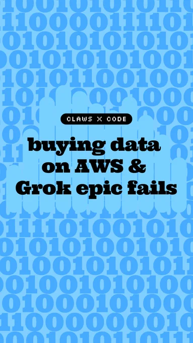Claws x Code Podcast - Episode 6, Buying data on AWS Marketplace and epic Grok fails