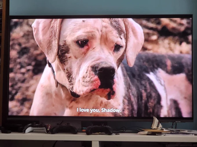 Chance the dog from Homeward Bound movie says "I love you Shadow"