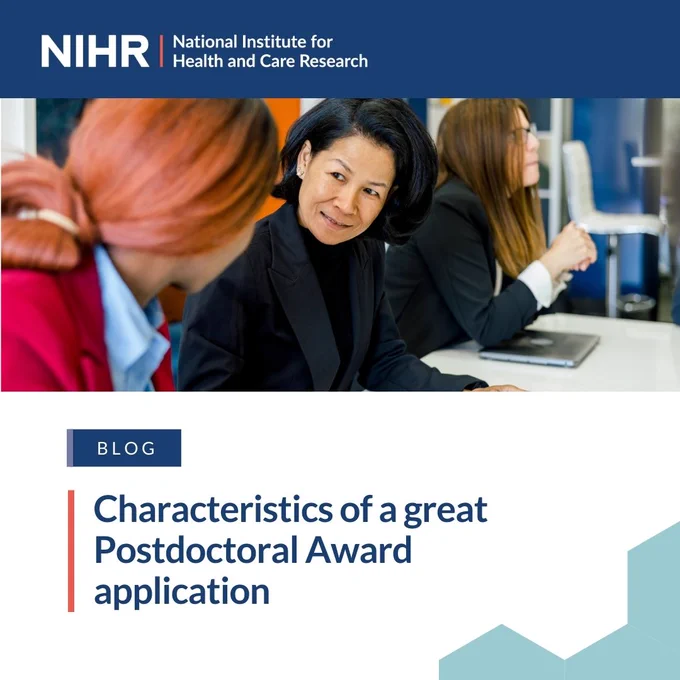 Blog: Characteristics of a great Postdoctoral Award application