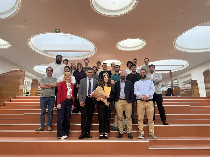 Sincere thanks to the evaluation committee members Barbara Mazzolai and Matteo Cianchetti, and to Jonas Jørgensen, for serving as Chair, for their thorough assessment and insightful discussions.
Also, special thanks to Parisa Niloofar for moderating the session.
Burcu's advisor: Ahmad Rafsanjani