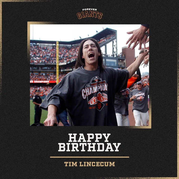 Happy birthday graphic for Lincecum 