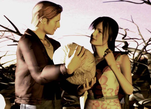 Harry and Jodie Mason with Cheryl in SILENT HILL (1999) ©️ Konami Digital Entertainment. 