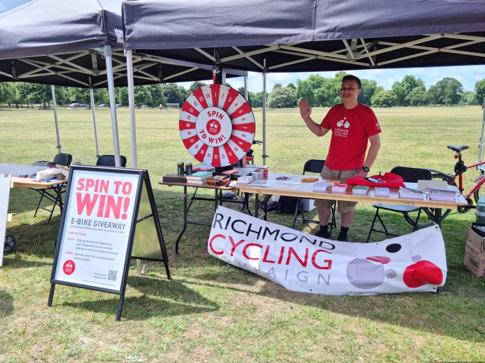 The Richmond Cycling Campaign stall