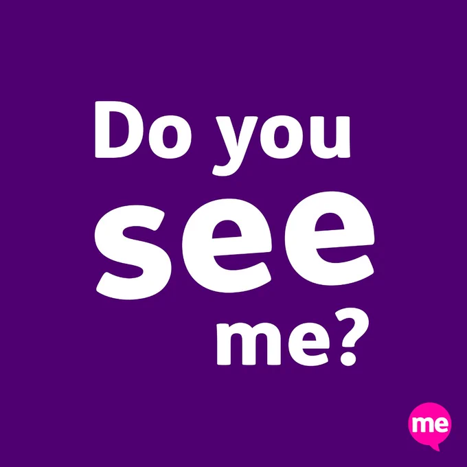 Learning Disability Week 2025 promotional graphic - purple background with white text "Do you see me"? In the bottom right corner is the logo of the Mencap Charity which organises the Learning Disability Week.