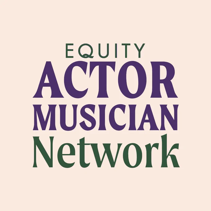 Image is text only and reads: Equity Actor Musician Network