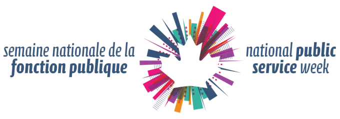 Texte sur l'image: Semaine national de la fonction publique. National public service week. 