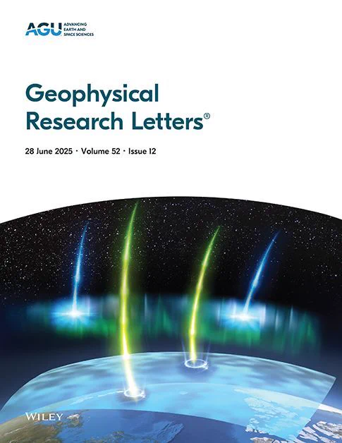 Cover of Geophysical Research Letters