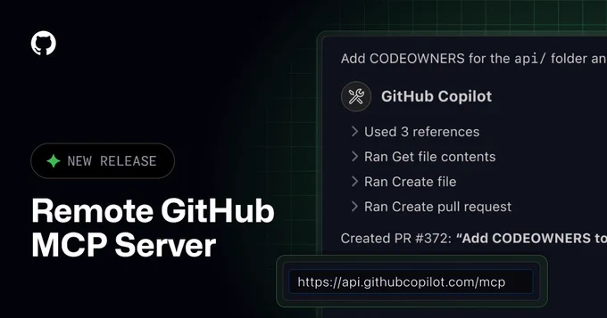 New release: Remote GitHub MCP Server