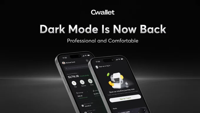 Cwallet Dark Mode is now back