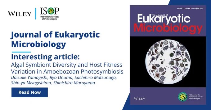 Journal of Eukaryotic Microbiology | Interesting article: Algal Symboint Diversity and Host Fitness Variation in Amoebozoan Photosymbiosis

Daisuke Yamagishi, Ryo Onuma, Sachihiro Matsunaga, Shin-ya Miyagishima, Shinichiro Maruyama

Read Now