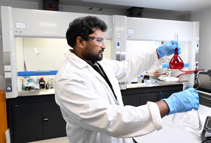Scientist working in a lab