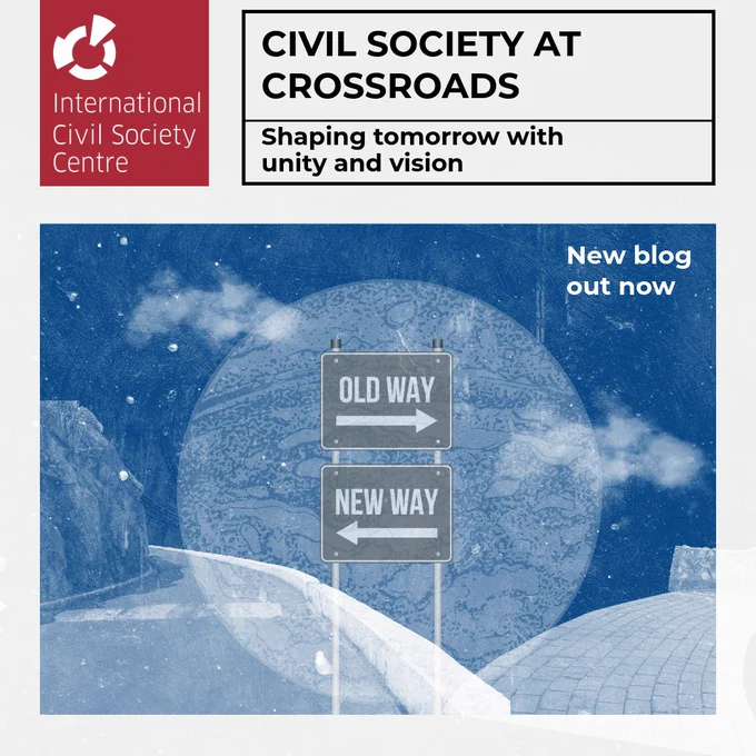 Civil Society at Crossroads: Shaping Tomorrow with Unity and Vision - new blog banner