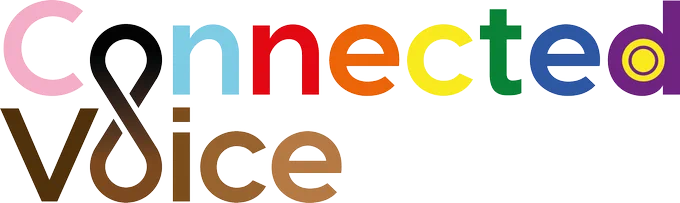 The Connected Voice Pride logo