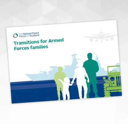 Front cover of the guide Transitions for Armed Forces families