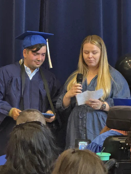 staff and students and graduation ceremony