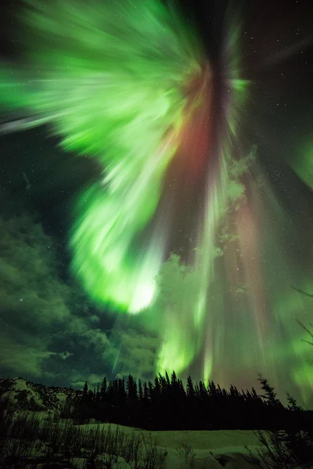 Photo of the aurora (taken in Alaska) showing small scale features that are often present. Credit: NASA/Sebastian Saarloos