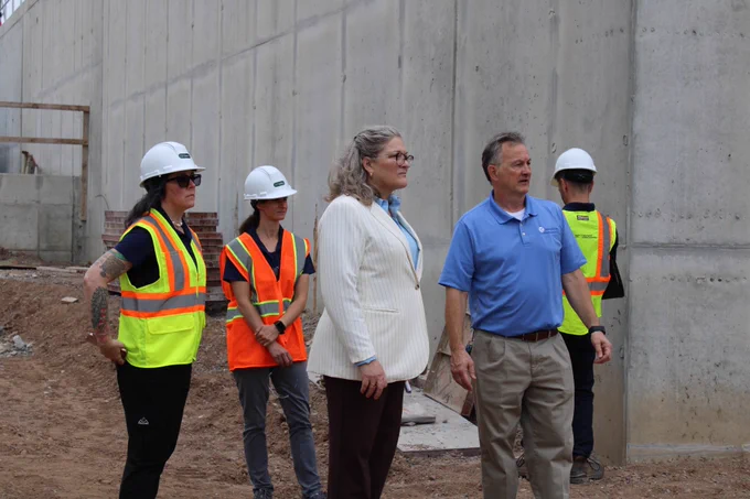 President Coleman and EFC’s project staff your the site with Engineer Jack Dodson