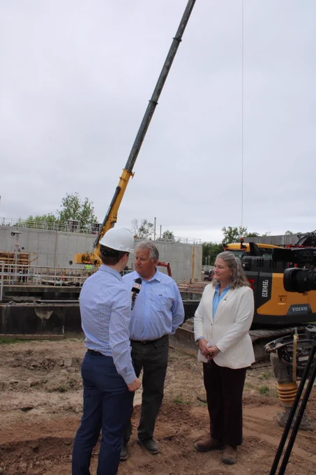 @EFC President and CEO Maureen Coleman and Sylvan Beach Mayor Richard Sullivan give an interview