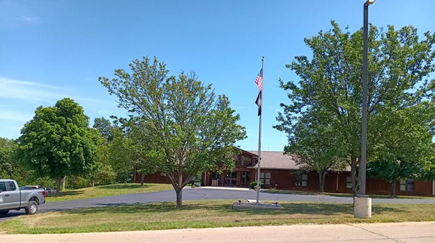Mineral Area College campus with Callery pear trees in their landscaping
