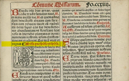 Grenoble, France. 1530. BM Marseille, 57802. Missale secundum usum Gratiannopolitanum maximo tum labore tum studio emendatum. https://usuarium.elte.hu/book/817/view