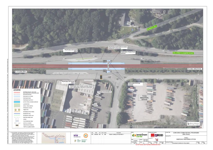 Proposed station at Tivoli, Cork.
