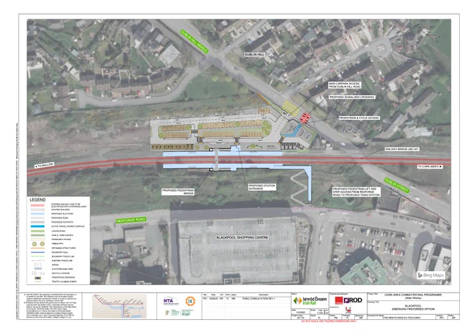 Proposed station at Blackpool, Cork.
