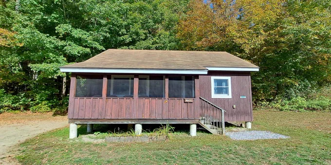 The exterior of the Apple Cottage.
