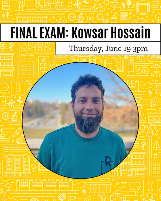 Kowsar Hossain portrait/name and exam date/time