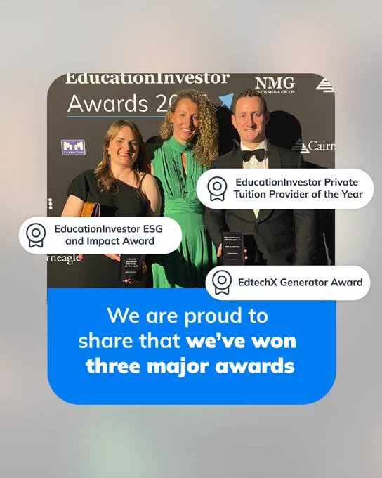 We’re so proud to share that this week Explore Learning won three major awards.