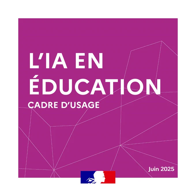 Cadre d'usage de l'intelligence artificielle en éducation