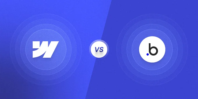 Comparison Between Webflow and Bubble.