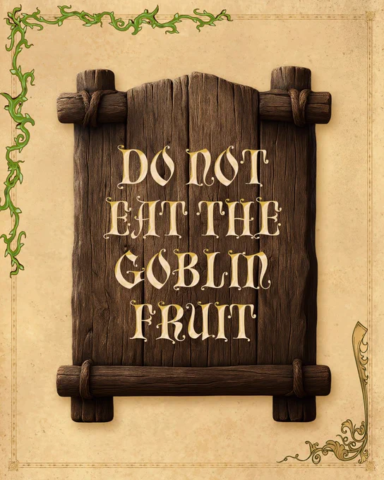 DO NOT EAT THE GOBLIN FRUIT