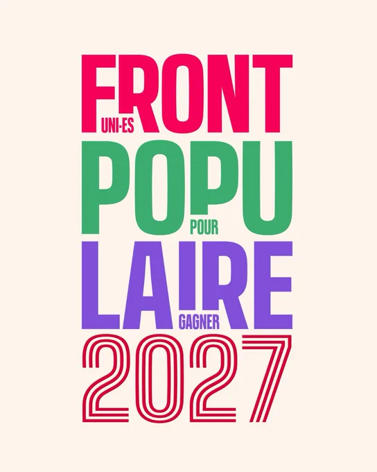 Front populaire 2027 : uni•es pour gagner 