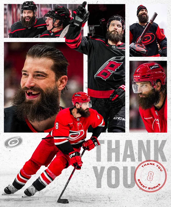 Thank you graphic for Brent Burns