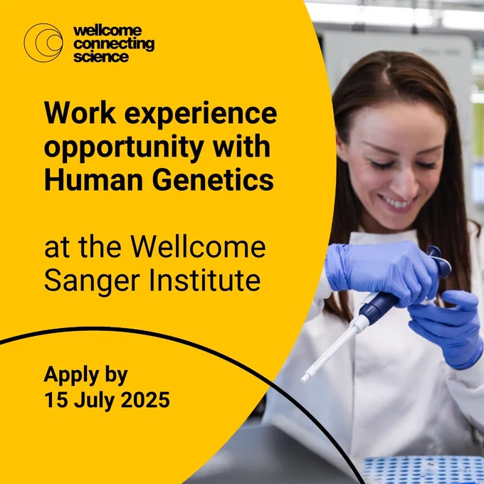 Work experience opportunity with Human Genetics