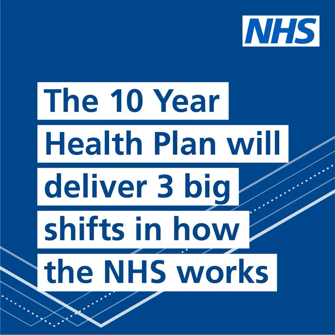 The 10 year health plan will deliver 3 big shifts in how the NHS works
