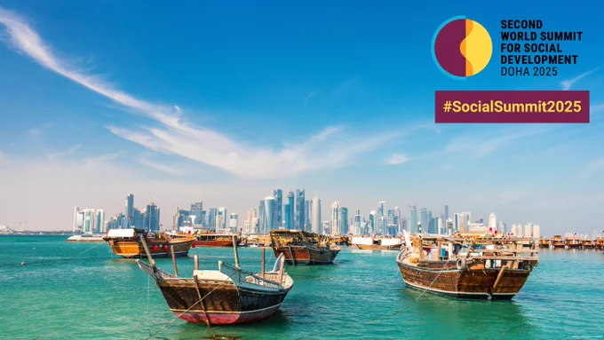 📅 Save the date: 4–6 November 2025.

The Second World Summit for Social Development will bring global action to the heart of Doha, Qatar 🇶🇦. Together, we can shape the future of social development. 

🌐 https://social.desa.un.org/world-summit-2025
#SocialSummit2025